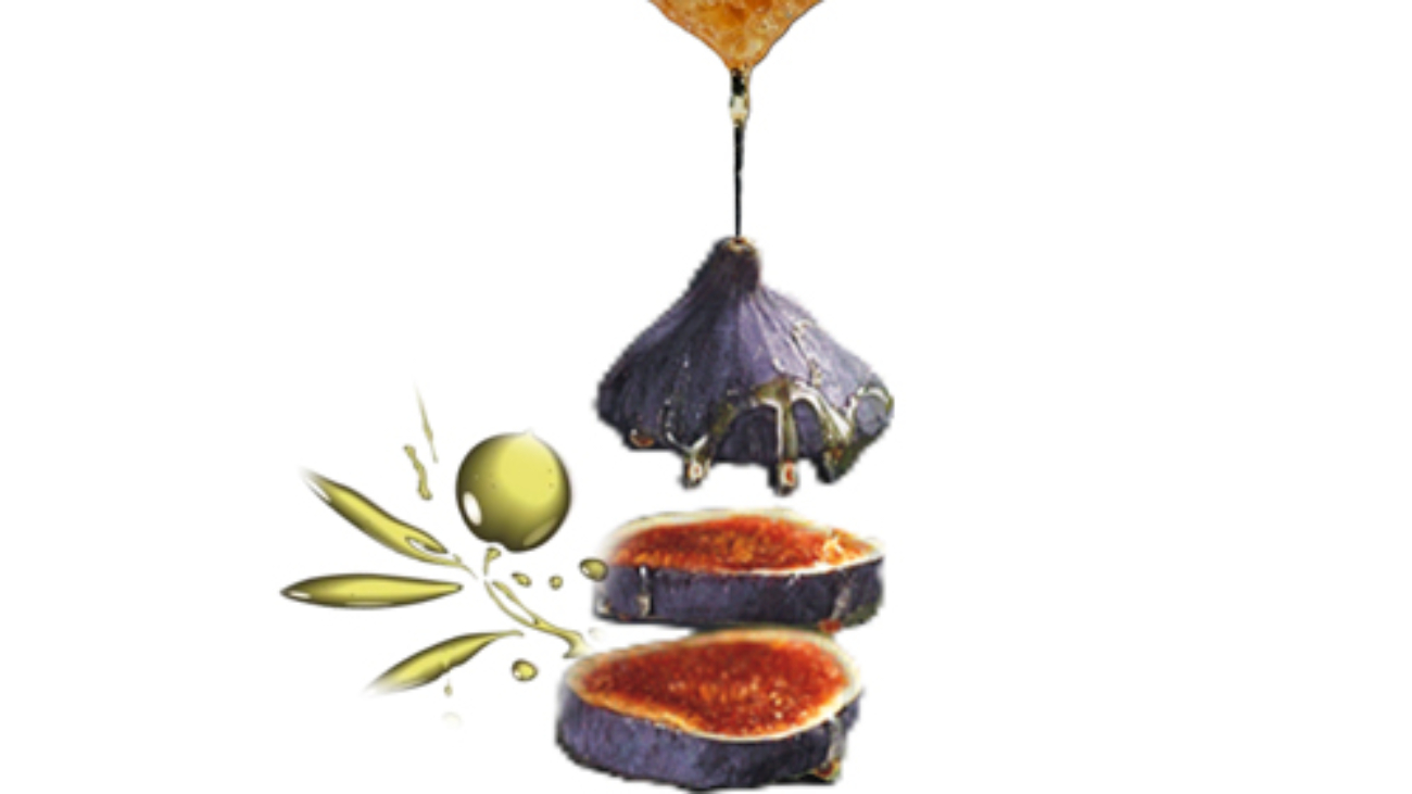 Honeyed figs dipped in extra